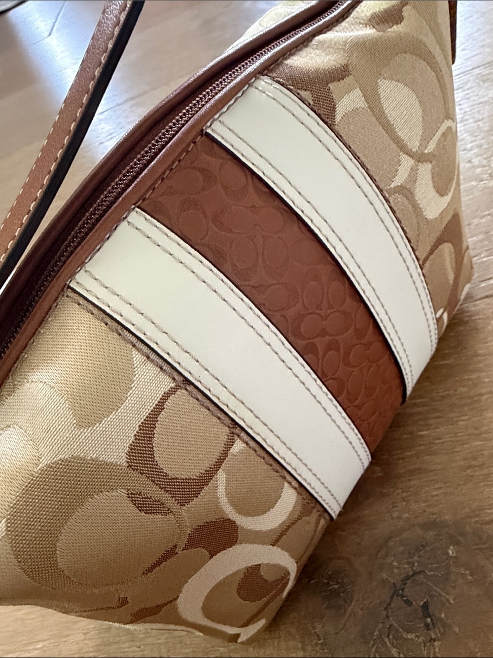 Coach Vintage Y2K Signature Brown Mini Bag Baguette - Picture 4 of 8